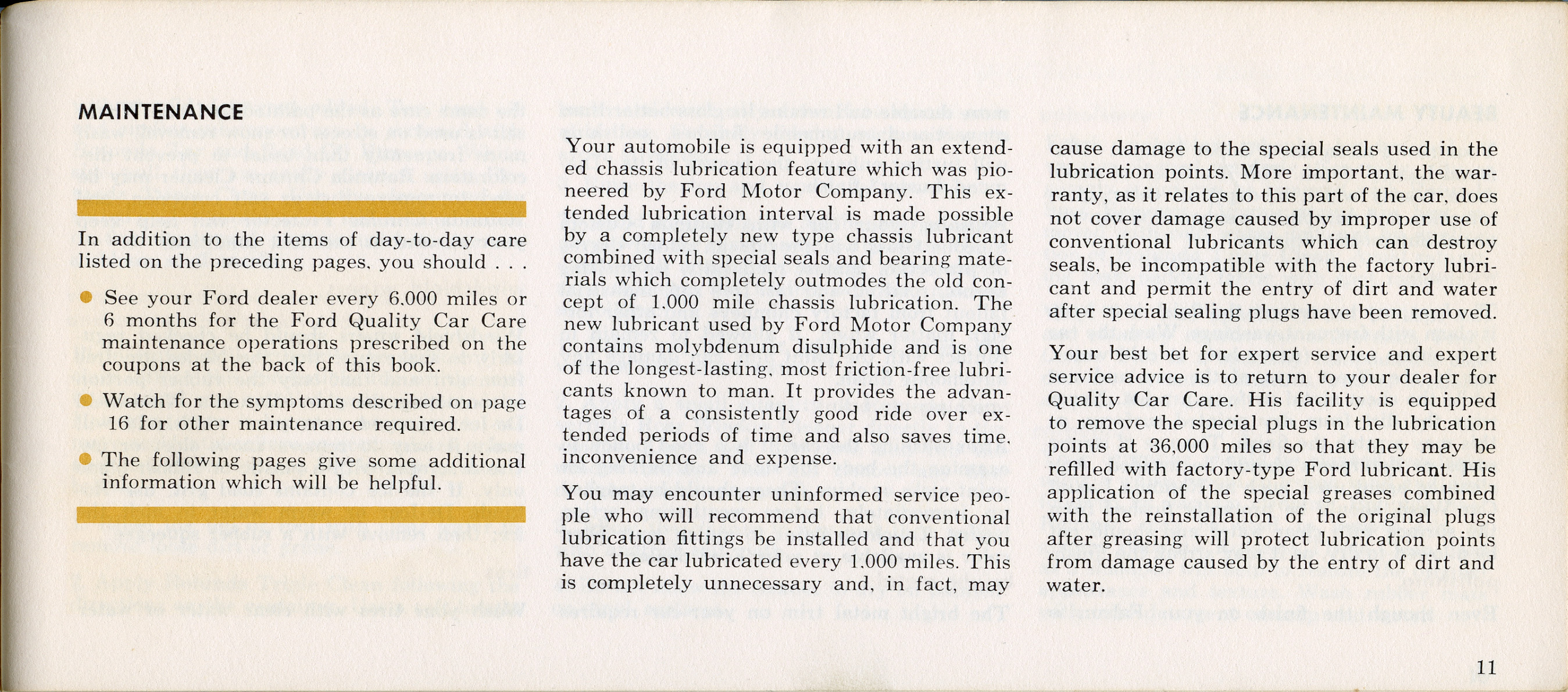1964 Ford Falcon Owners Manual Page 69